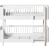 Oliver Furniture Wood Mini+ halbhohes Etagenbett Weiß