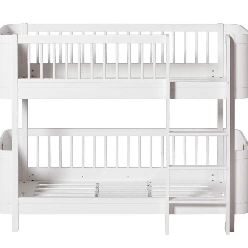 Oliver Furniture Wood Mini+ halbhohes Etagenbett Weiß