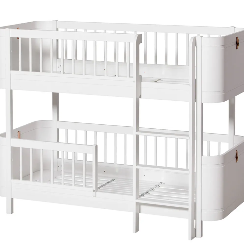 Oliver Furniture Wood Mini+ halbhohes Etagenbett Weiß