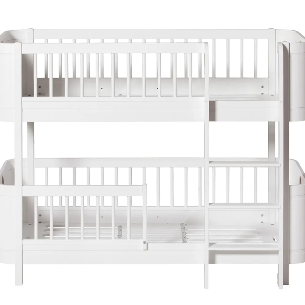 Oliver Furniture Wood Mini+ halbhohes Etagenbett Weiß