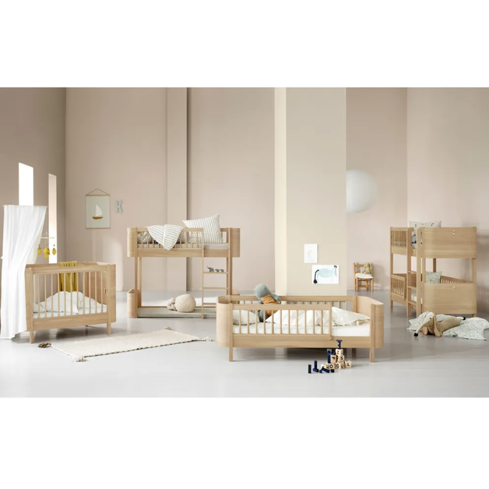 Oliver Furniture Wood Mini+ halbhohes Etagenbett Eiche