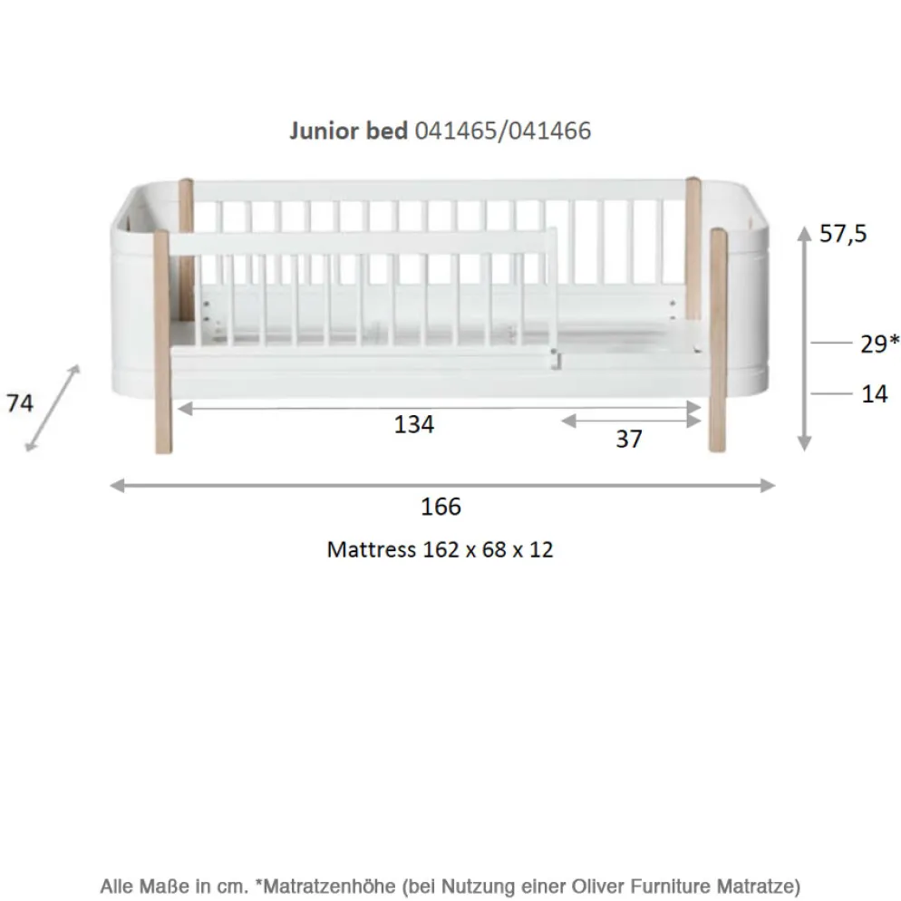 Oliver Furniture Wood Mini+ Juniorbett Weiß