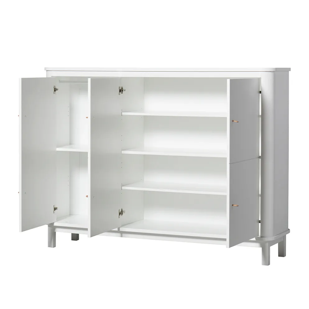 Oliver Furniture Wood Multi-Schrank 3 Türig Weiß