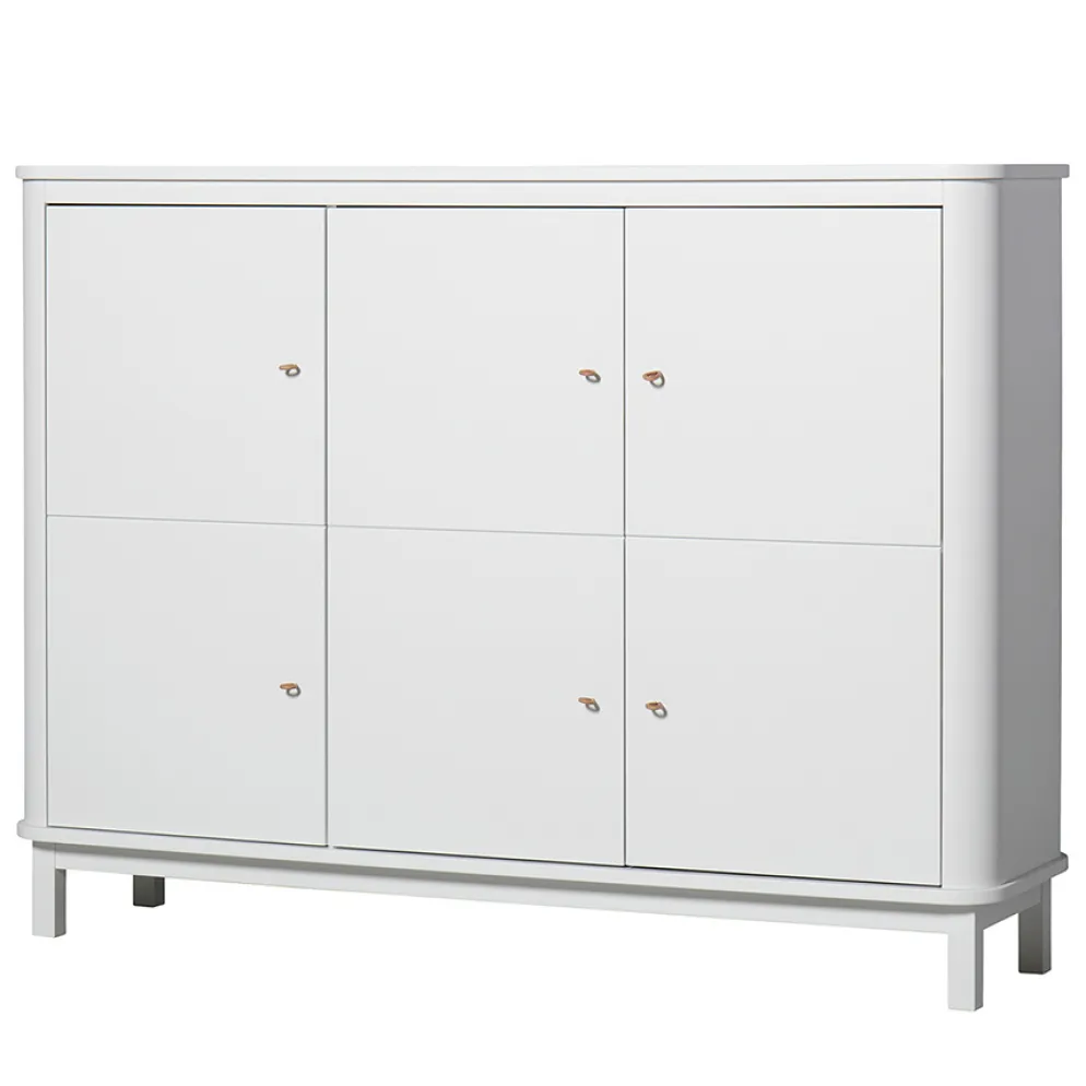 Oliver Furniture Wood Multi-Schrank 3 Türig Weiß