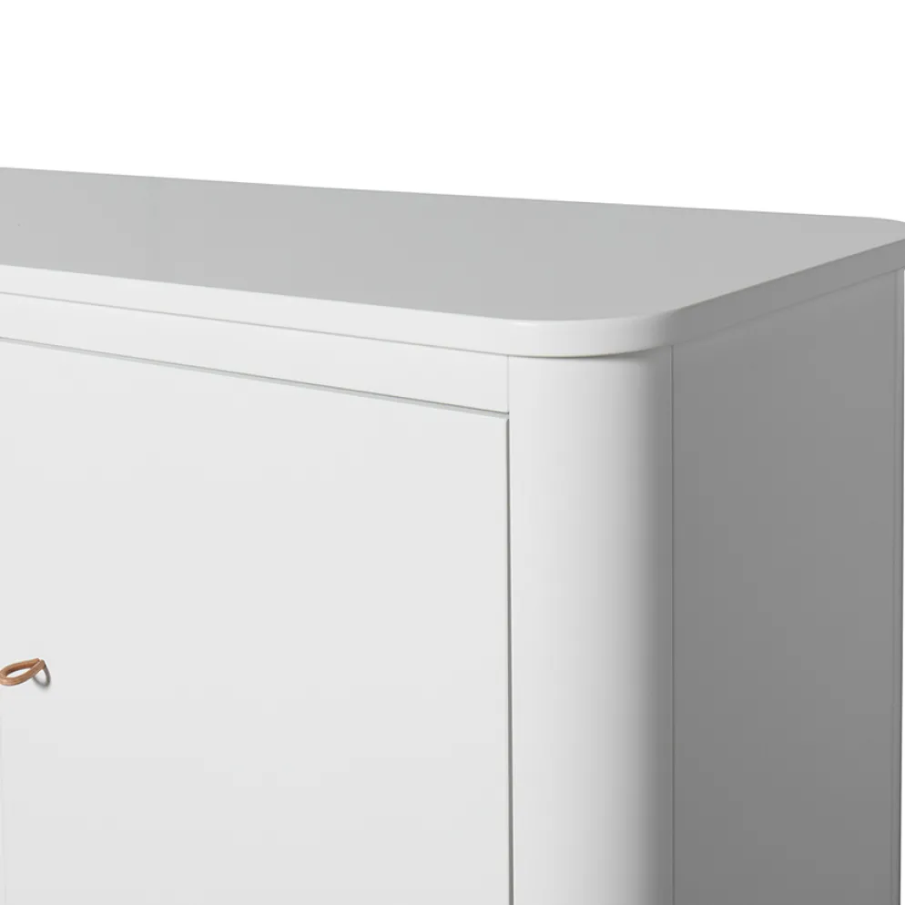 Oliver Furniture Wood Multi-Schrank 3-Türig Weiß/Eiche