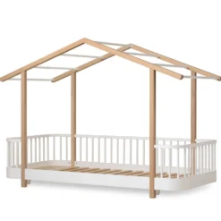 Oliver Furniture Wood Original Hausbett 90x200 cm weiß/Eiche