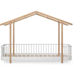 Oliver Furniture Wood Original Hausbett 90x200 cm weiß/Eiche