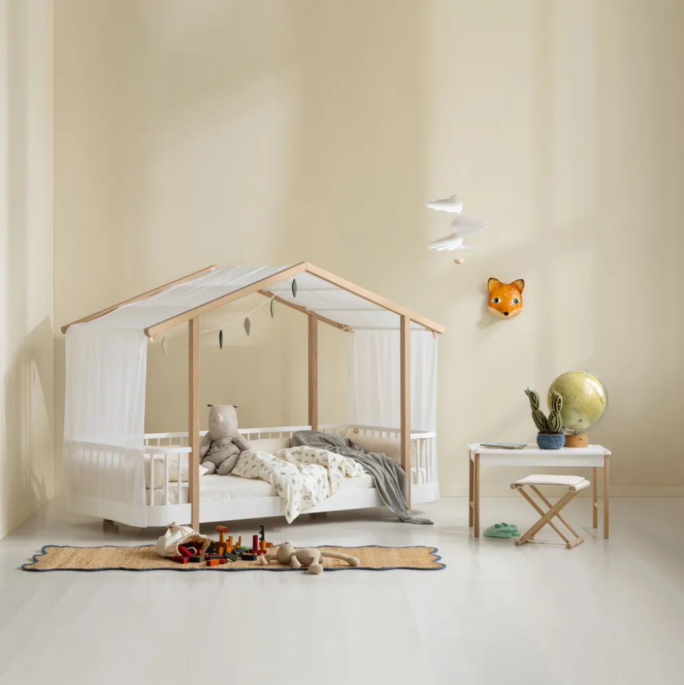 Oliver Furniture Wood Original Hausbett 90x200 cm weiß/Eiche