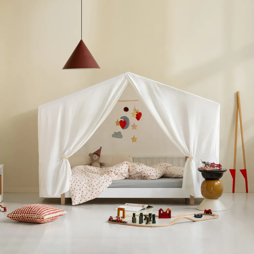 Oliver Furniture Wood Original Hausbett 90x200 cm weiß/Eiche