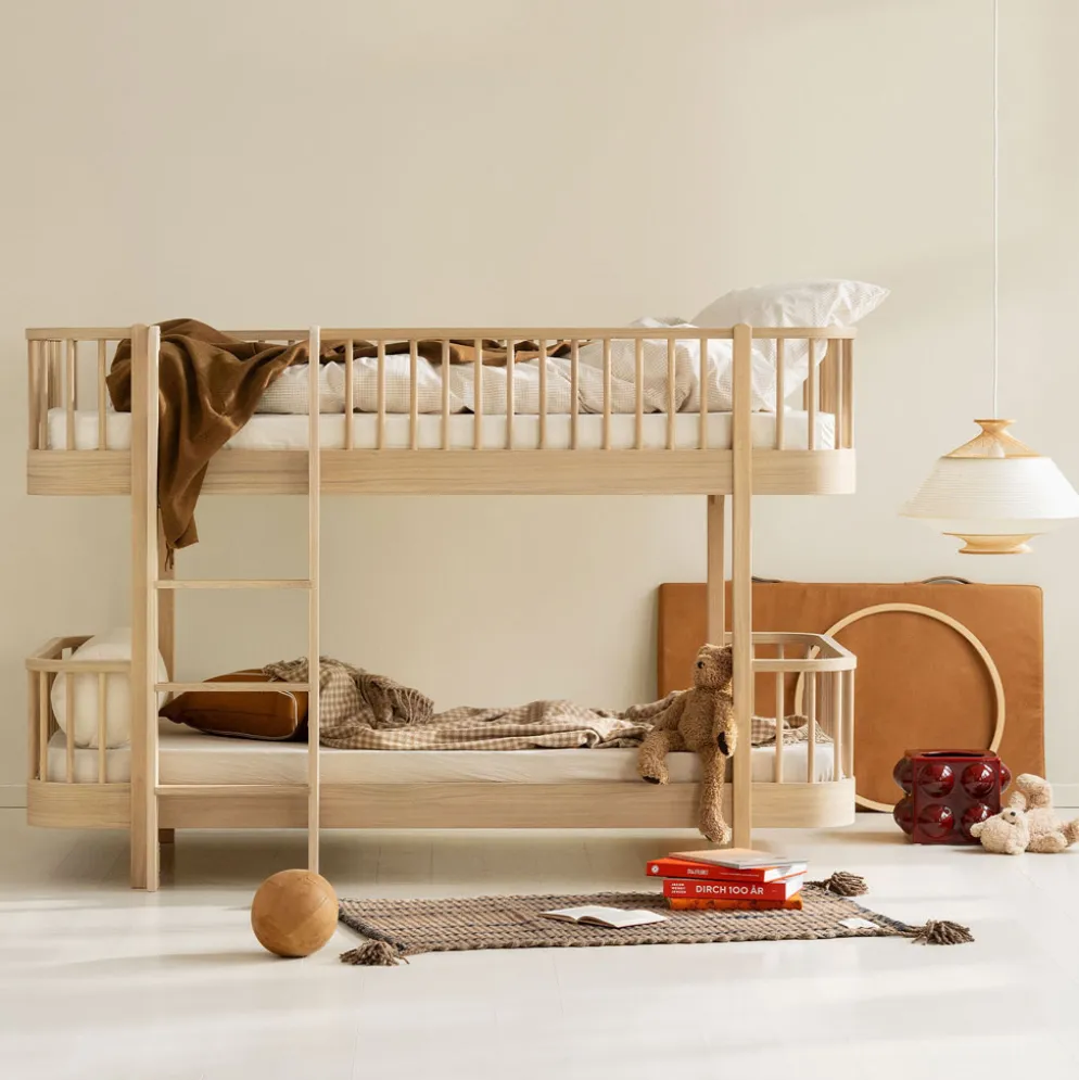 Oliver Furniture Wood Original halbhohes Etagenbett 90x200cm Eiche