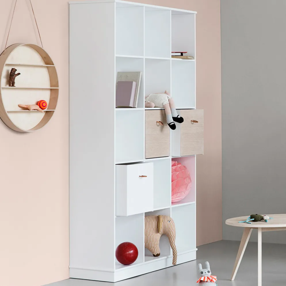 Oliver Furniture Wood Stand-Regal 3 x 5 Vertikal mit Sockel