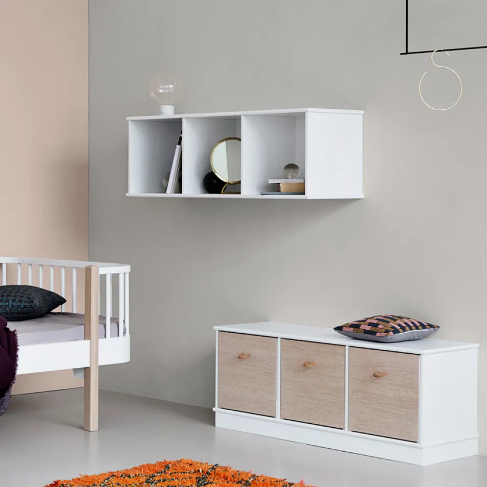 Oliver Furniture Wood Wand-Regal 3 x 2 Horizontal