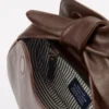 O My Bag Ledertasche COCO CROISSANT Chocolate weiches Leder