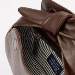 O My Bag Ledertasche COCO CROISSANT Chocolate weiches Leder