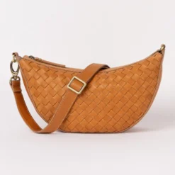 O My Bag Ledertasche Crossbody LEO Wild Oak Woven weiches Leder