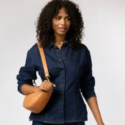 O My Bag Ledertasche Crossbody LEO weiches Leder Wild Oak