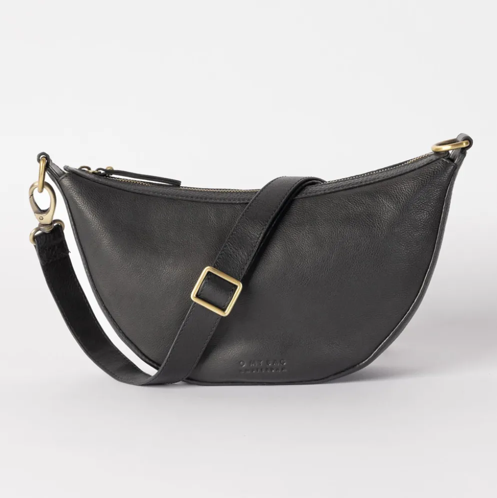 O My Bag Ledertasche Crossbody LEO weiches Leder Black