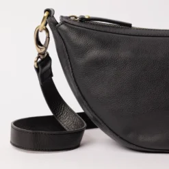 O My Bag Ledertasche Crossbody LEO weiches Leder Black