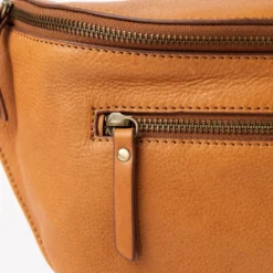 O My Bag Ledertasche Crossbody DREW BUM BAG weiches Leder Wild Oak inkl. 2 Taschengurte