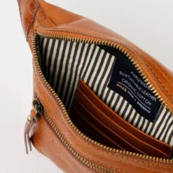 O My Bag Ledertasche Crossbody BECK'S BUMBAG Stromboli Cognac