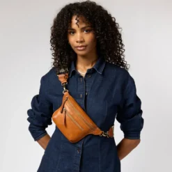 O My Bag Ledertasche Crossbody BECK'S BUMBAG Stromboli Cognac