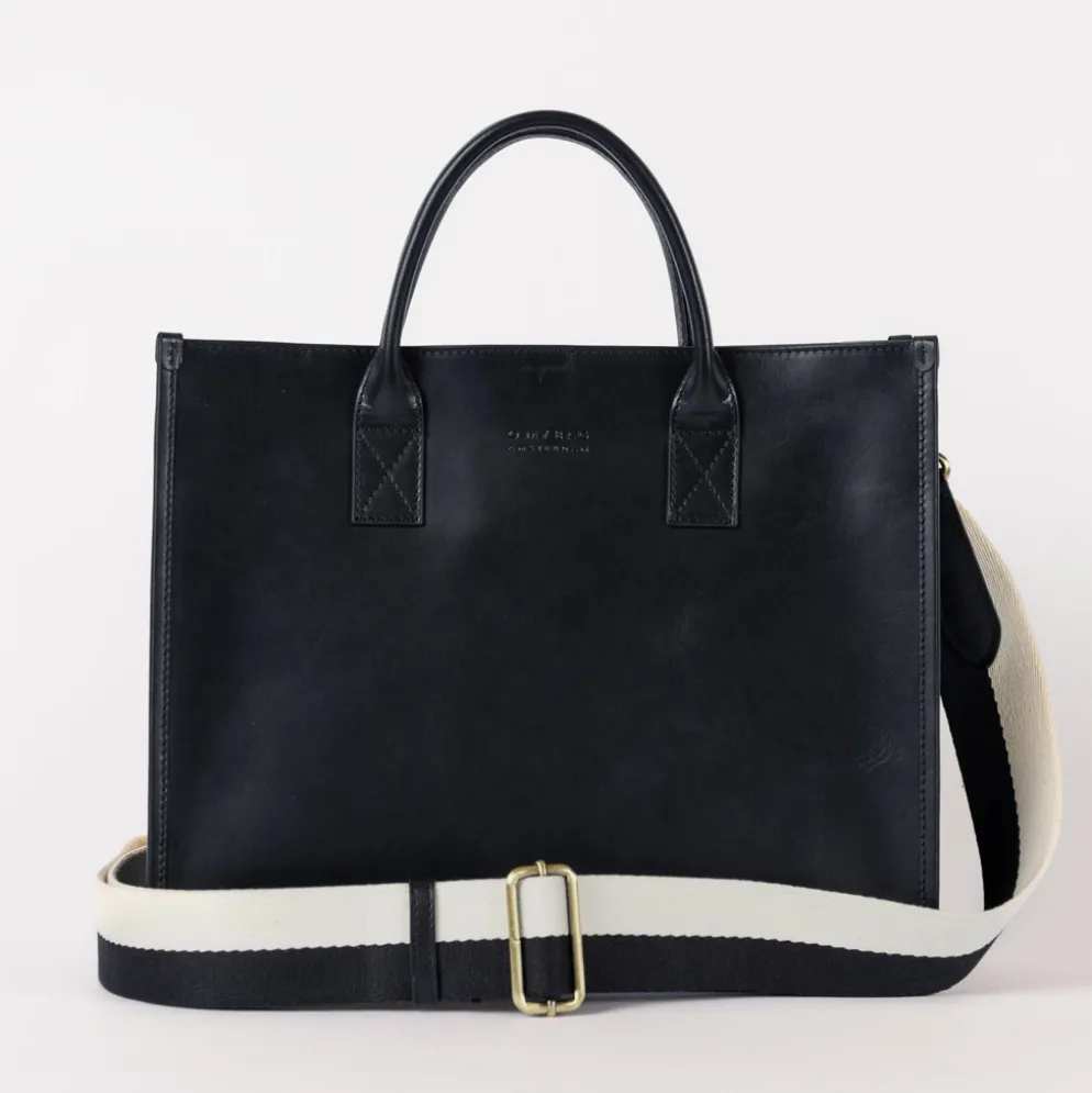 O My Bag Ledertasche JACKIE Black klassisches Leder