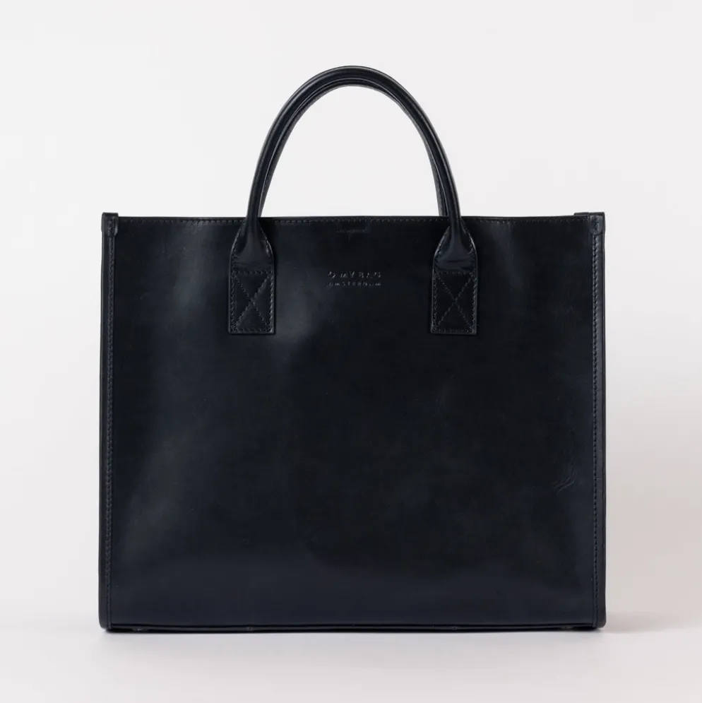 O My Bag Ledertasche JACKIE Black klassisches Leder