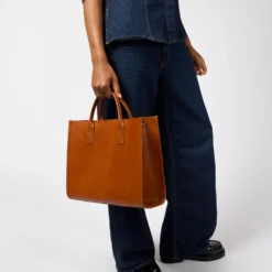 O My Bag Ledertasche JACKIE klassisches Leder Cognac