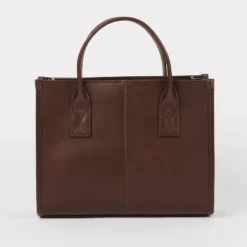 O My Bag Ledertasche JACKIE MIDI inkl. Webgurt Chocolate klassisches Leder