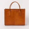 O My Bag Ledertasche JACKIE MIDI inkl. Ledergurt Cognac klassisches Leder