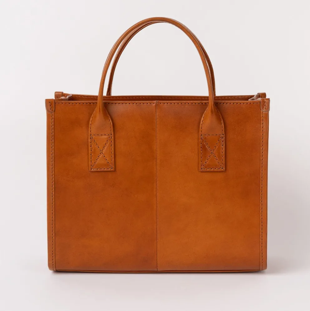 O My Bag Ledertasche JACKIE MIDI inkl. Ledergurt Cognac klassisches Leder