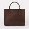 O My Bag Ledertasche JACKIE MIDI inkl. Ledergurt Chocolate klassisches Leder
