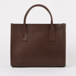 O My Bag Ledertasche JACKIE MIDI inkl. Ledergurt Chocolate klassisches Leder