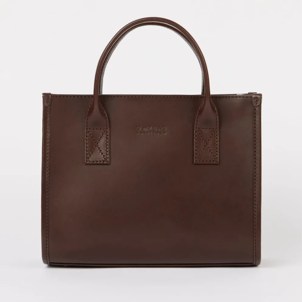 O My Bag Ledertasche JACKIE MIDI inkl. Ledergurt Chocolate klassisches Leder
