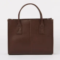 O My Bag Ledertasche JACKIE MIDI inkl. Ledergurt Chocolate klassisches Leder