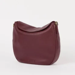 O My Bag Ledertasche LANA Dark Cherry weiches Leder