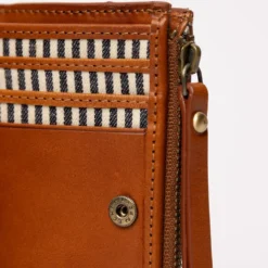 O My Bag Portemonnaie JAMIE klassisches Leder Cognac