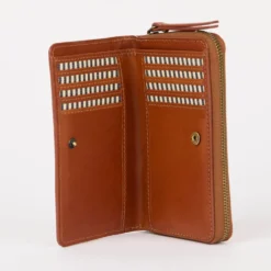 O My Bag Portemonnaie JETT Cognac klassisches Leder