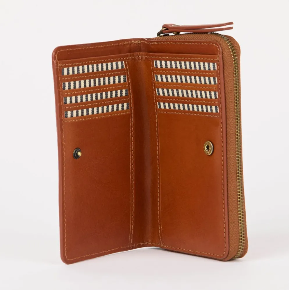 O My Bag Portemonnaie JETT Cognac klassisches Leder