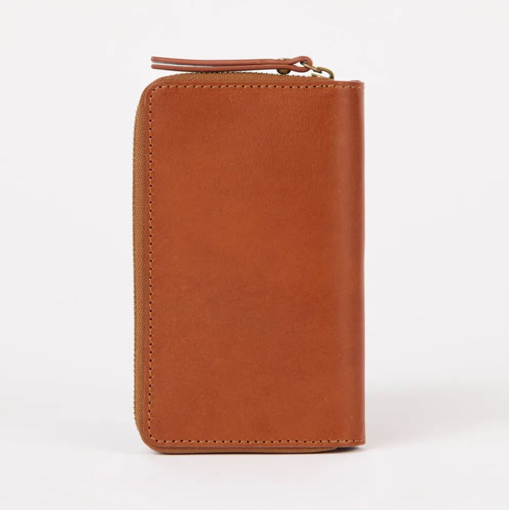 O My Bag Portemonnaie JETT Cognac klassisches Leder