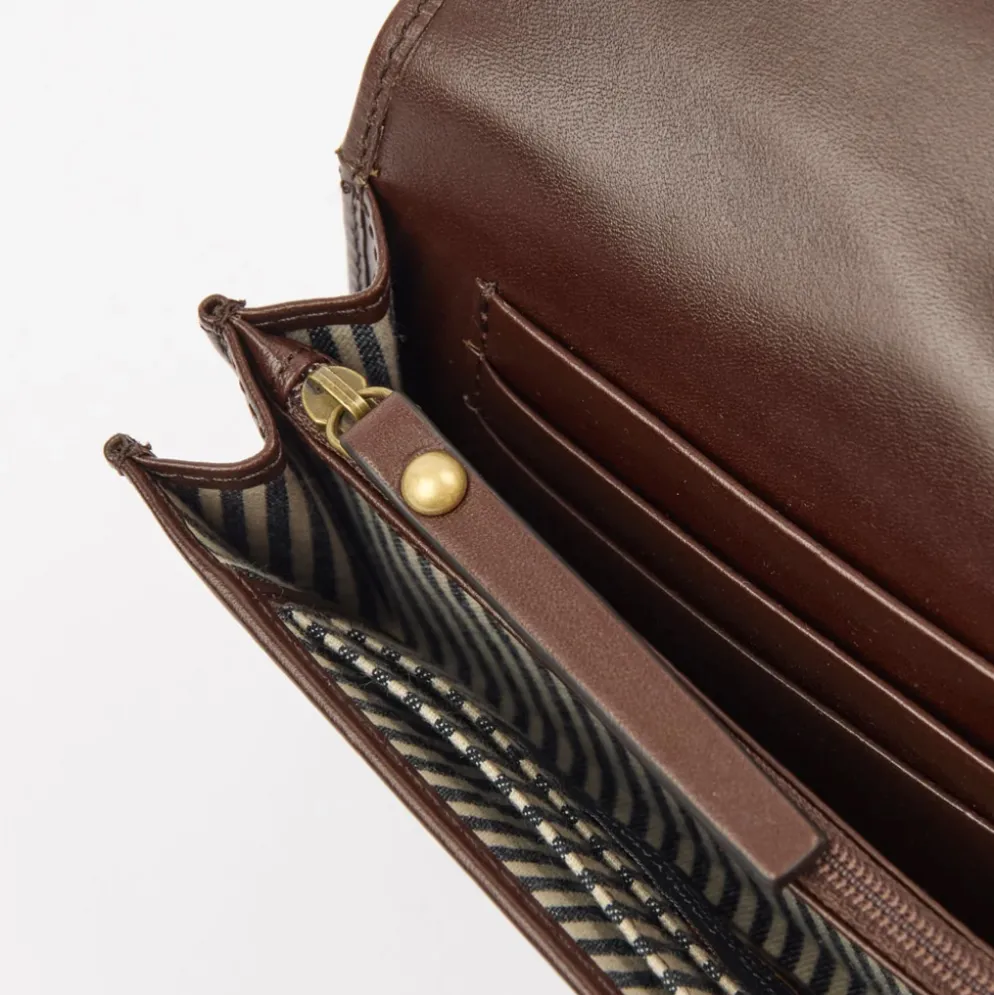 O My Bag Portemonnaie/Purse JO'S klassisches Leder Chocolate