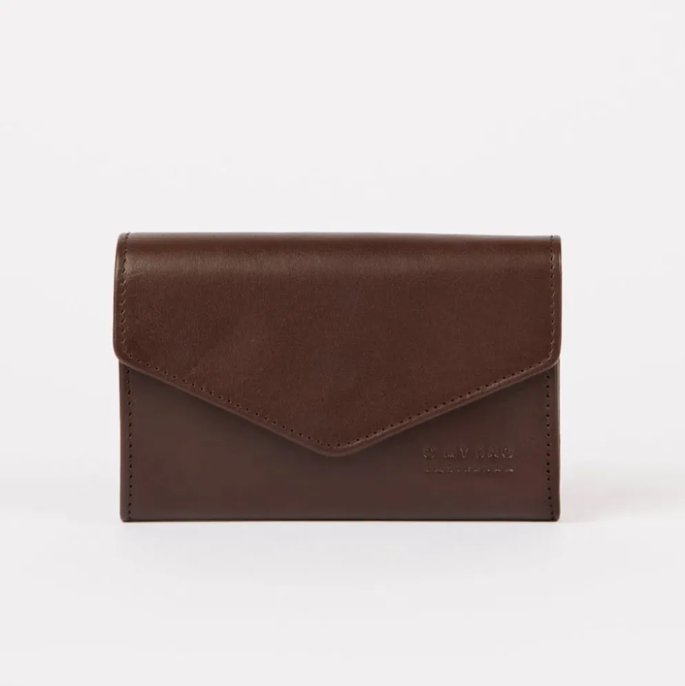 O My Bag Portemonnaie/Purse JO'S klassisches Leder Chocolate