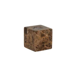 OYOY Savi Kerzenhalter Square Marble Low Choko