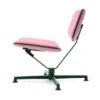 raawii Lounge chair Dark green / Stoffbezug pink