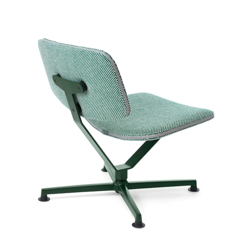 raawii Lounge chair Dark green / green Stoffbezug