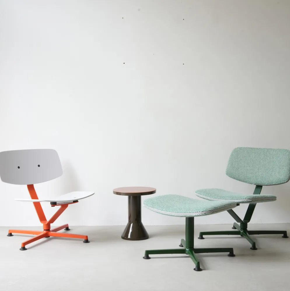 raawii Lounge chair Dark green / green Stoffbezug