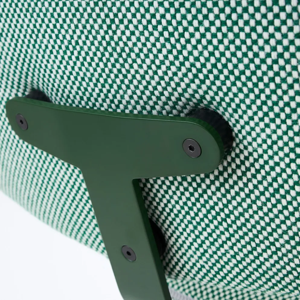 raawii Lounge chair Dark green / green Stoffbezug
