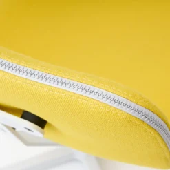 raawii Lounge chair Light grey / Stoffbezug yellow