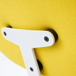 raawii Lounge chair Light grey / Stoffbezug yellow