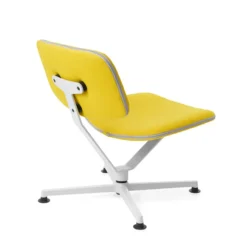 raawii Lounge chair Light grey / Stoffbezug yellow